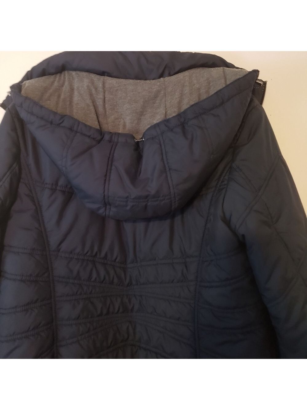 Novelti long hooded coat - Picture 5 of 10